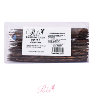 Palito Tucum Indiano Ponta e Chanfro 50 un Poli