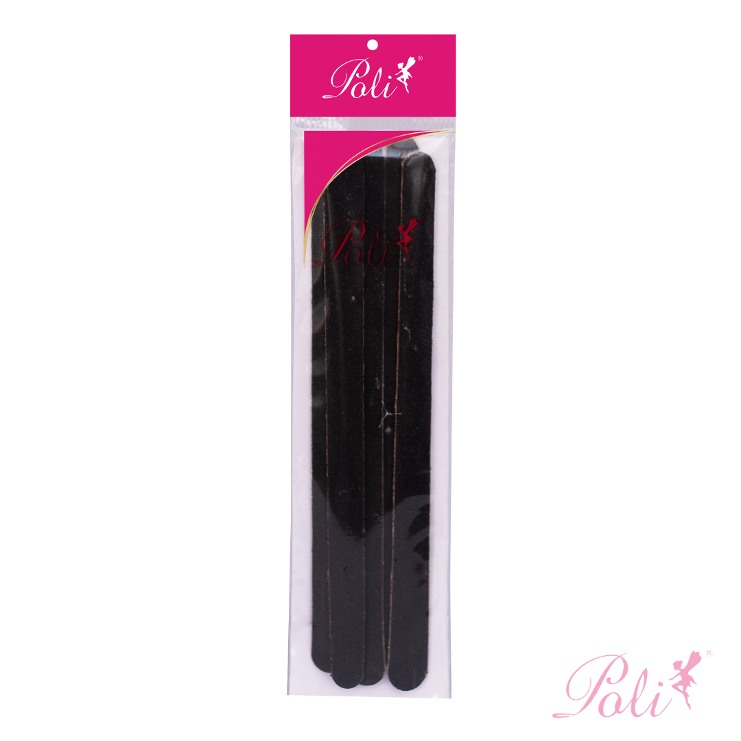 Lixa para Unha Preta 16cm 6 un Poli