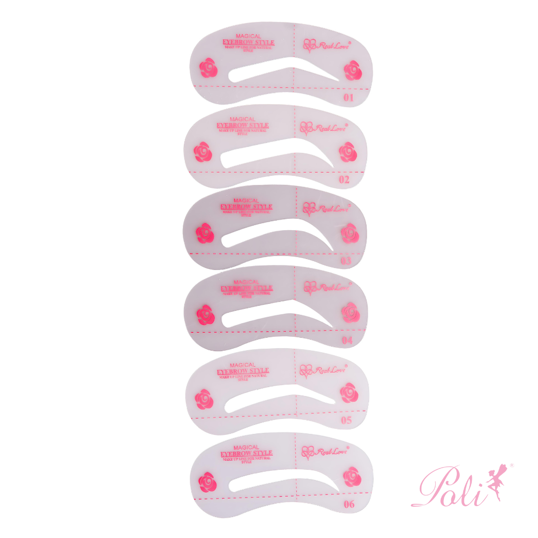 Kit Design Sobrancelhas 6 Modelos 1 un Poli