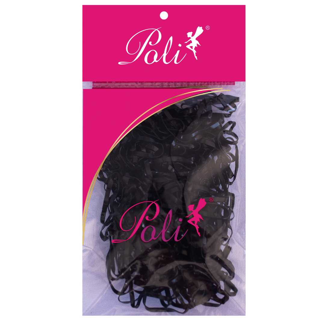 Elástico Pequeno Preto 200 un Poli