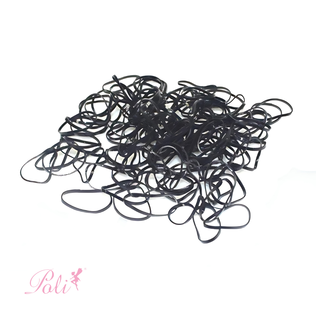 Elástico Pequeno Preto 200 un Poli - Imagem 2
