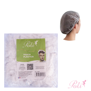 Touca Descartável Plástica 100 un Poli