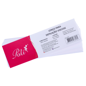 Lenço para Depilação Viscose 20 un Poli