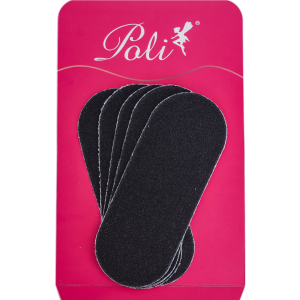 Refil Lixa para Suporte Pedicure Preta 4.5x11.5cm 50 un Poli