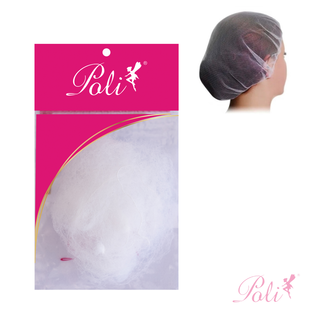 Rede para Cabelo Fina Branca 2 un Poli