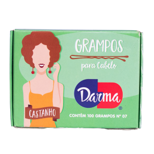 Grampo Darma Castanho N.7 100 un