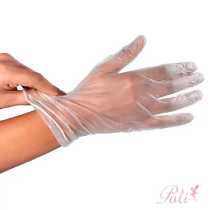 Luva Vinil 10 pares Poli